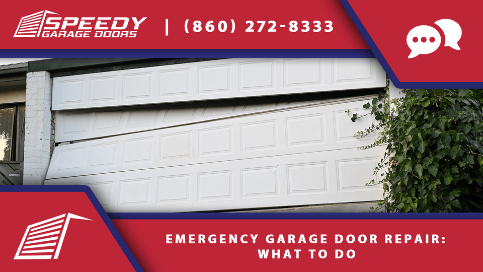 Emergency garage door repairs